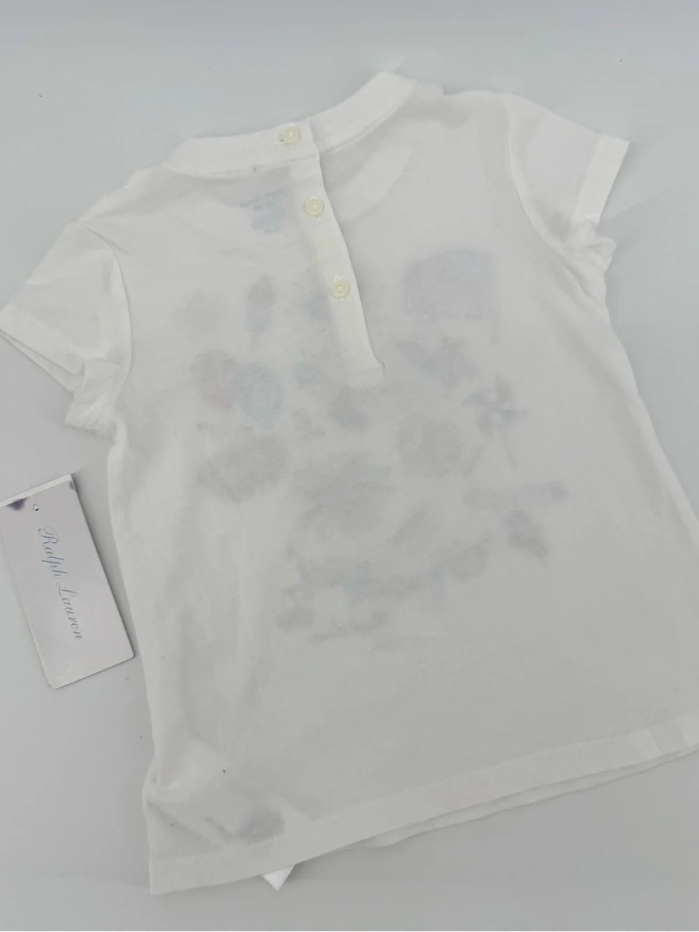 Ralph Lauren White Graphic Patriotic Summer Baby Shirt